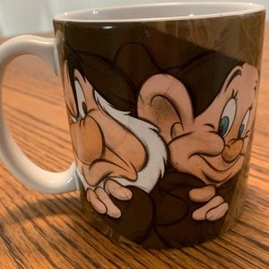DisneyStore Sven Dwarfs Grumpy Dopey Sketch Mug!